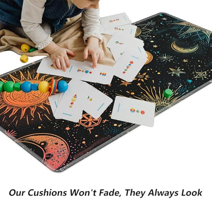 Starry Night Sky for MTG & TCG Playmat Mouse Pad,BFDHGQZC 24" x 14" Game Mat for MTG/RPG/CCG Trading Card Game Playmats Table Mat Perfect for Card Games Video Games Computer Office - color: Starry Night Sky