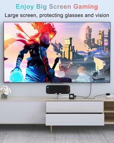 Switch 2 Dock for Nintendo Switch 2 & OLED, Docking Station for TV, Portable Travel Dock, USB C to HDMI Adapter for Steam Deck/MacBook/Laptop, Black