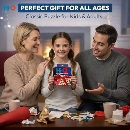 Original HI-Q Solitaire Game - Solitaire Board Game for Kids, Adults & Seniors, Solo 1-Player, Puzzle Strategy Problem Solving Game, Perfect Travel & College Board Game, Classic Hi-Q Peg Brain Teaser