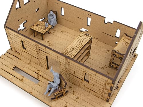 TowerRex Bar Furniture D&D Scatter Terrain Set for 28mm Miniatures, Dungeons and Dragons, Warhammer, Pathfinder DND Miniatures