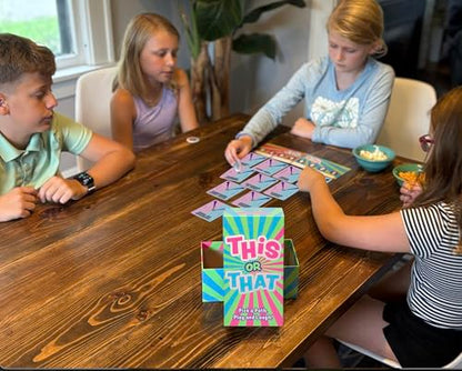 This or That Party Game – Family Card Game with Easy Either/Or Choices | Fun Guessing Game for Kids, Teens & Adults Where Players Follow Their Path Down the Pyramid for Family Game Night & Parties