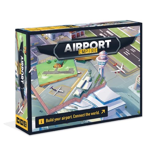 Airport Empire - Airport Tycoon Board Game | 2 Player Strategy Board Game for Adults, Teens & Tweens | Economic Board Game | Ages 10+ | 60-90 Min