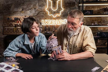 UGEARS Star Wars ™ AT-ST Walker ™ Wooden 3D Puzzles for Adults - DIY Mechanical Star Wars Model Kit, Brain Teaser Puzzles for Adults, 3D Puzzle Hobbies for Men and Women, Model Kits