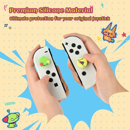 GeekShare Joycon Thumb Grip Caps, Silicone Analog Cover Thumbstick Grips for Switch, Compatible with Nintendo Switch/OLED/Switch Lite, LAFI Legion - color: LAFI Legion