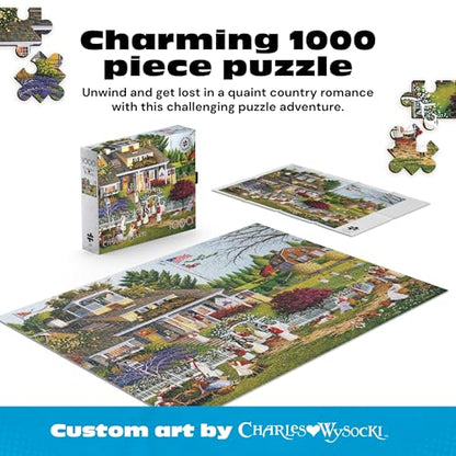 Buffalo Games - Charles Wysocki Love - 1000 Piece Jigsaw Puzzle for Adults | Silver Select, Art by Charles Wysocki, Recycled Board, Finished Size 27 x 20 in, Includes Poster, Frameable Art, Giftable