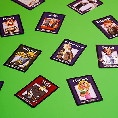 Mafia the Party Game, Bluffing and Deception Card Game for Adults and Teens | Uncover hidden identities, outsmart opponents, and survive the night in this thrilling social deduction party game
