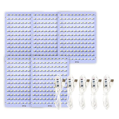 5pcs CMYK led Backlight Board for Bambu lab 3D Printer P2S/A1/P1P/X1C, Lithophane Panel LED Light Kit, Makerworld DIY Light Kit, 5V Type-C with Brightness Control, DIY Replacement PCB - color: 5PCS CMYK colors