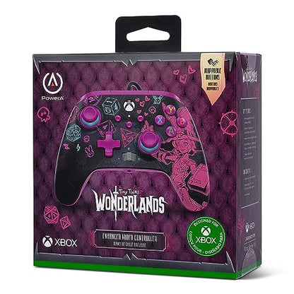PowerA Enhanced Wired Controller for Xbox Series X|S - Tiny Tina's Wonderlands, Xbox Controller with Detachable 10ft USB Cable, Mappable Buttons and Rumble Motors, Officially Licensed for Xbox - color: Tiny Tina's Wonderlands