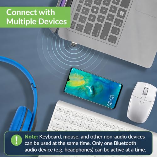 Avantree DG45 USB Bluetooth Adapter Dongle for PC, Computer, Desktop & Laptop, Compatible with Windows 11/10/8.1/8 Only - Connects Bluetooth Headphones, Speakers, Keyboards & Mice ONLY (Not 2.4G/WiFi) - style: Bluetooth Adapter 5.0