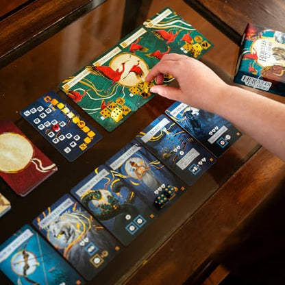 Envy Born Games Hercules and the 12 Labors – Solo Card & Dice Game | Mythology Strategy Adventure | Complete Epic Quests, Battle Monsters & Unlock Godhood | Immersive Board Game for Adults & Teens