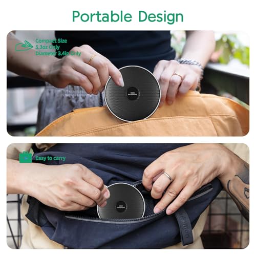 360° Computer Microphone for Desktop , USB Conference PC Mic, Noise-Canceling Technology, Recording, Skype, Online Class, Court Reporter, Plug & Play, Compatible with Windows/PC/Desktop/Laptop
