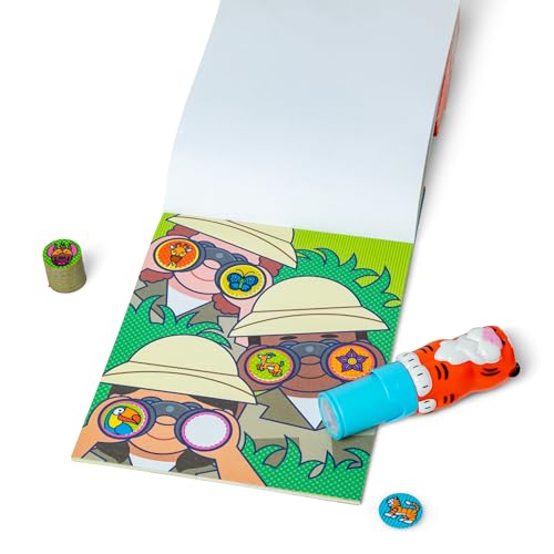 Melissa & Doug Sticker Wow!™ Tiger Bundle: 24-Page Activity Book, Refillable Sticker Stamper, Mini Pad, 500 Stickers, Arts and Crafts for Kids Ages 3+ - color: Tiger, size: Bundle