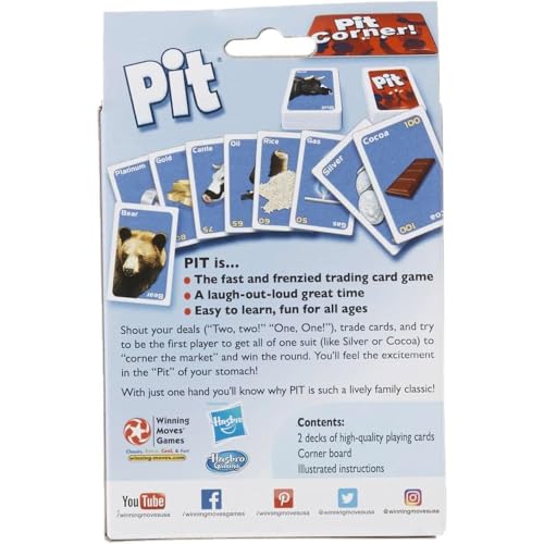 Winning Moves Pit Card Game, Corner the Market | Loud & Fun Party Game