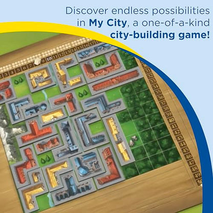 Thames & Kosmos My City | Family – Friendly | Legacy Board Game | Kosmos Games | 2 to 4 Players | Ages 10 and Up | Award Winning Designer Reiner Knizia , Blue - style: My City