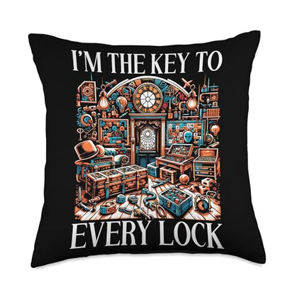 Escape Room Roomescape Puzzle Room Exit Game Throw Pillow - size: 18x18