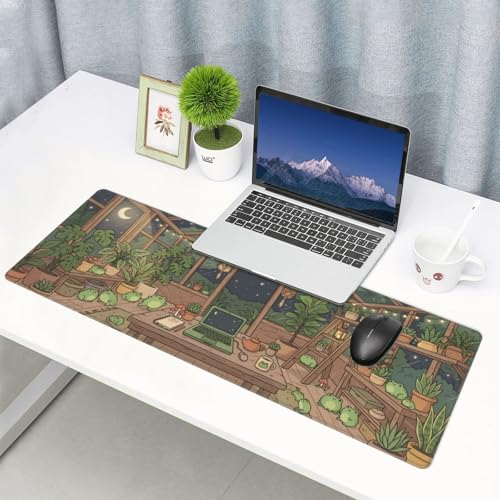 Extended Gaming Mouse Pad, Large Mouse Mat, XL Desk Pad for Keyboard and Mouse, Non-Slip Rubber Base & Stitched Edges for Gamer Office 31.5x11.8 in - color: 4