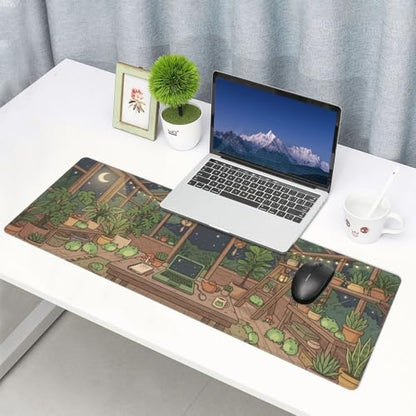 Extended Gaming Mouse Pad, Large Mouse Mat, XL Desk Pad for Keyboard and Mouse, Non-Slip Rubber Base & Stitched Edges for Gamer Office 31.5x11.8 in - color: 4