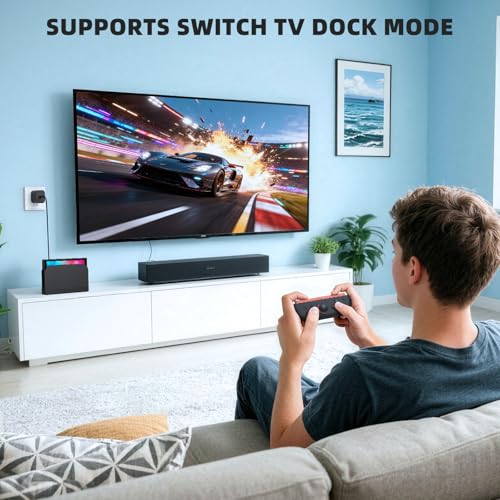 Switch 2 Charger with 6.6FT(2M) Charging Cable - 60W AC Power Adapter Support 4K TV Dock Mode, Power Supply 20V/3A for Nintendo Switch/OLED/Lite&Steam Deck, Xbox 360 Console - Original Quality (6.6FT) - size: 6.6FT