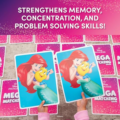 Disney Princess Giant Matching Card Game, Memory Game, Jumbo Playing Cards | Disney Toys, Giant Card Games, Family Game Night, Travel Games, Playing Cards, Screen-Free, Travel Game, Holiday Game