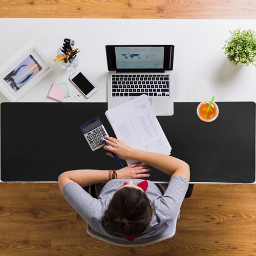 XXL Extended Gaming Mouse Pad/Mat 40"x18"(Stealth) - Large & Wide Desk Cloth Mousepad - Stitched/Water Proof/Non Slip Base - color: Stealth, size: XXL 40"x18"