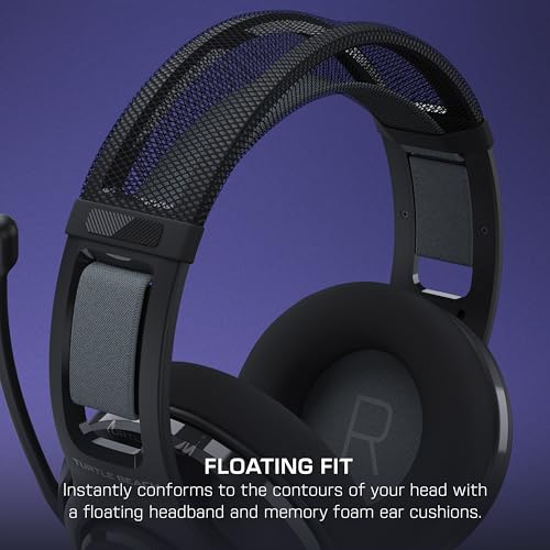 Turtle Beach Atlas 200 Wired Multiplatform Gaming Headset for PC, Xbox, PS5 | PlayStation, 50mm Drivers, 24-bit High-Fidelity Audio, PC USB Splitter, Waves 3D Audio, Flip-to-Mute Mic, Memory Foam, Black