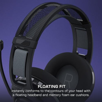 Turtle Beach Atlas 200 Wired Multiplatform Gaming Headset for PC, Xbox, PS5 | PlayStation, 50mm Drivers, 24-bit High-Fidelity Audio, PC USB Splitter, Waves 3D Audio, Flip-to-Mute Mic, Memory Foam, Black