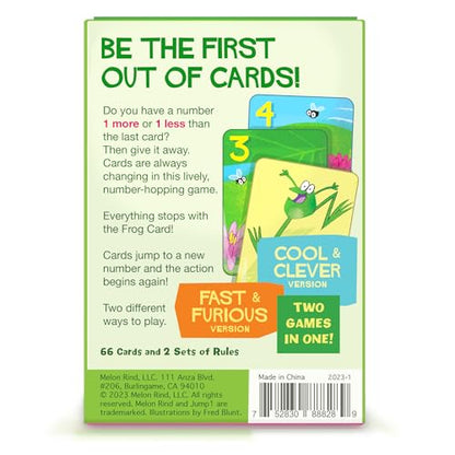 Melon Rind Jump 1, Math Game for Kids Learning Adding and Subtracting by 1, Lively, Card Game, Quick Activity for Boosting Math Confidence, Easy Screenless Fun, Perfect for Kindergarteners, Ages 5+ - style: Adding & Subtracting by 1