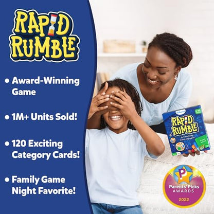 Skillmatics Rapid Rumble – Fast-Paced Board Game for Kids, Teens & Adults | Quick Thinking Category Game, Fun for Family Game Night & Educational Toy, Gift for Boys & Girls Ages 6, 7, 8, 9 & Up
