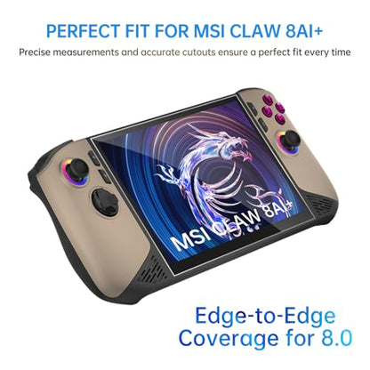Lokyoo 3-Pack Screen Protector for MSI Claw 8 AI+ Handheld Game Console | Transparent HD Clear, Anti-Scratch, High Touch Sensitivity, for MSI Claw 8 AI+