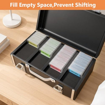 Trading Card Dividers, 20-Pack High-Density EVA Foam for Card Storage Boxes | 14 x 1.5-Inch and 6 x 0.5-Inch Blocks Flexibly Fill Storage Boxes Sized for Graded Slabs and Top Loaders