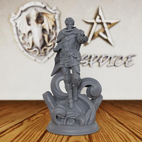 AUSPDICE Harness Mental Energy - 28mm Human Psyker Miniature for DND RPG Fantasy Battles, Unpainted & Customizable Tabletop Gaming Figure-AS135