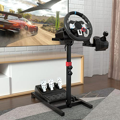 DIWANGUS Racing Wheel Stand Foldable Steering Wheel Adjustable Stand for Logitech G29 G920 G923 G27 G25 for Thrustmaster T248X T248 T300RS T150 458 TX PS4 PS5 PC