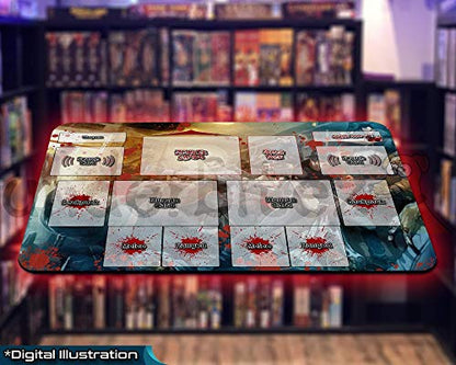 Tiny Epic Zombies Playmat | Neoprene Play Mat for Card Game | 18" x 12" x 2.5mm | Custom Design