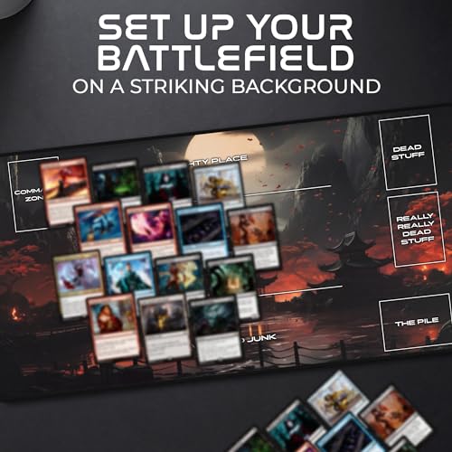 Ships Next Day, Made in USA - Custom Collectible Card Game Playmat - Tournament-Legal TCG Mat with Your Own Design - Non-Slip Rubber Base & Smooth Surface - Choose Your Layout