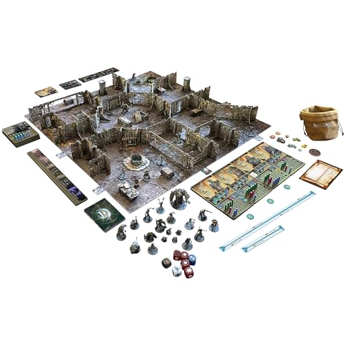 Maladum Dungeons of Enveron Starter Set - Fantasy Dungeon Crawler Game Immersive Terrain Solo, Co-op and Adversarial Play