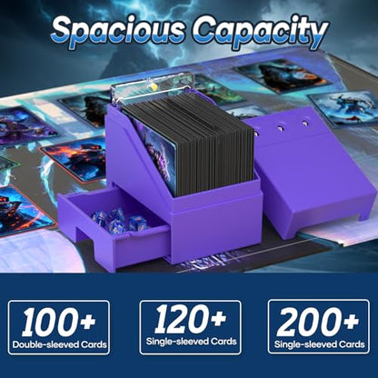 Proijeut Portable Card Case Set + Life Counter Deck Box