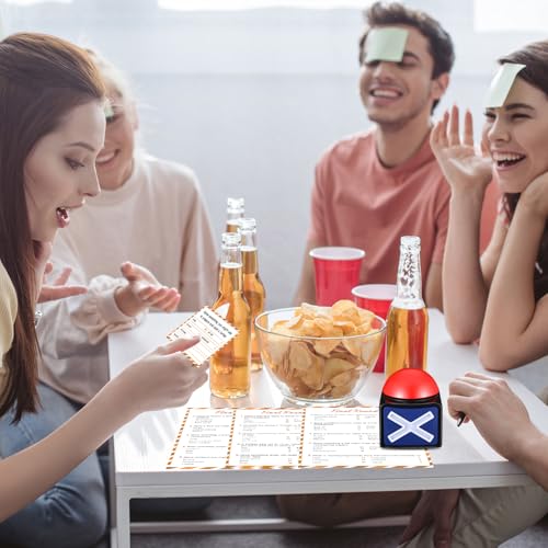 Syhood Thanksgiving Friendly Feud Game with 2 Answer Buzzer, Friendsgiving Family Card, Family Trivia Quiz Game Night for Party Office Adults Large Groups Teams - style: Thanksgiving