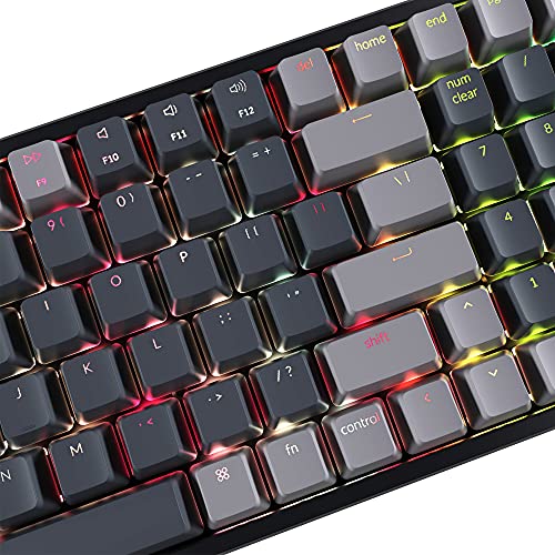 Keychron K4 RGB Hot Swappable Mechanical Keyboard, 96% Layout Bluetooth Wireless/USB Wired Computer Keyboard with Super Brown Switch Aluminum Frame for Mac Windows-Version 2 - color: Keychron Super Brown Switch, size: Version 2