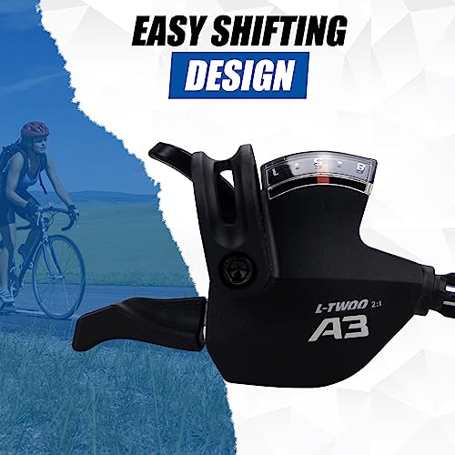 WEEROCK Bike Shifter Lever 24 Speeds 3x8 Thumb Gear Shift Lever for Mountain Bicycle - color: 3X8 Speed