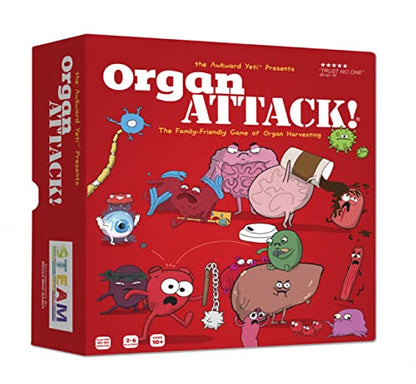 The Awkward Yeti Organ Attack | Funny Family Card Game for Kids Ages 8+ & Parents, Teens & Adults | Anatomy & Organ-Themed Party Game for Family Game Night | Super Fun