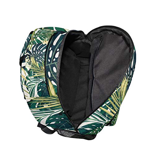 Tropicalsummer Hawaiian Flower Palm Leaves Orange Floral Backpacks Bookbags Daypack Travel School College Bag for Womens Mens Boys - color: Multi Pattern 19