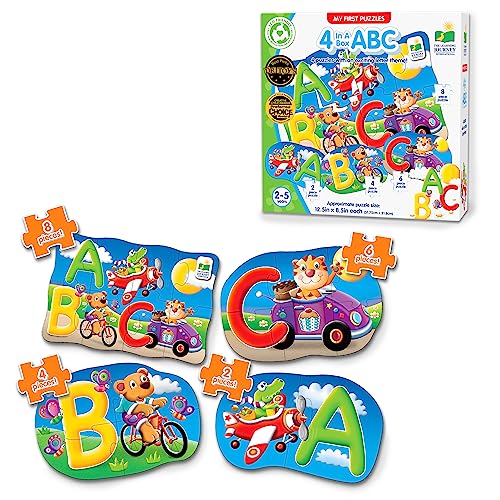 The Learning Journey My First 4-In-A-Box Puzzle - ABC - Educational Toddler Toys & Gifts for Boys & Girls Ages 2 & Up - Award Winning Puzzle, Multi - style: ABC