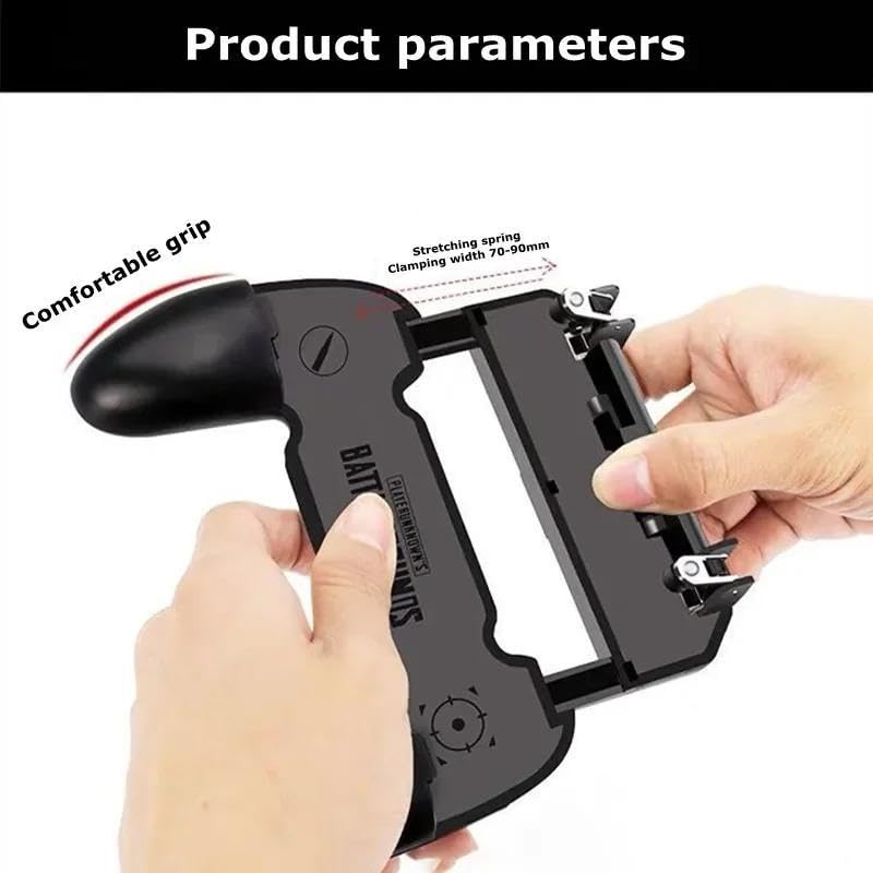 W10 New Mobile Phone Gaming Accessories Game Controller for PUBG Aim Shooting Gamepad Joystick Trigger Button for iPhone Android