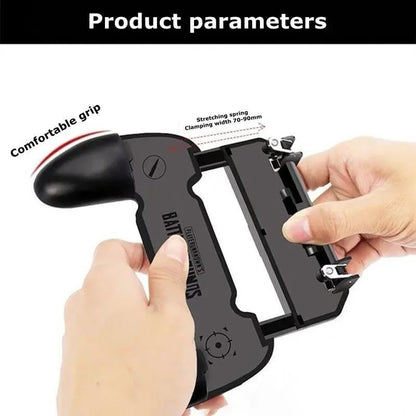 W10 New Mobile Phone Gaming Accessories Game Controller for PUBG Aim Shooting Gamepad Joystick Trigger Button for iPhone Android