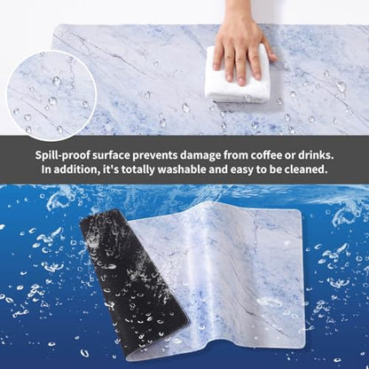Big Mouse Pad Gaming, Mouse Pad Aesthetic, Pad for Keyboard and Mouse, Large Mouse Mat, Spill-Proof Surface and Anti-Skid Base, XL 27.6” x 11.8” 70 x 30cm | DOBAOJIA XL Gaming Mouse Mat, Desk Mat, PC Mat, Spill Proof Surface and Non-Slip Base - color: Pur