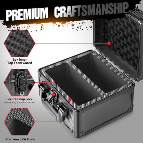 Graded Card Storage Box, Top Loader Boxes, Sports Trading Card Storage Case, Slab PSA/GMA/CSG/SGC/HGA Magnetic Holder, Baseball Football Card Case, Holds 300+ Cards - size: L