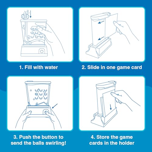 Original Waterfuls Handheld Games, Kids Retro Travel Games, Fidget Toys | Retro Travel Games, Fidget Toys, Water Games, Kids Games, Screen Free, 6 Interchangeable Back Panels - style: Waterfuls