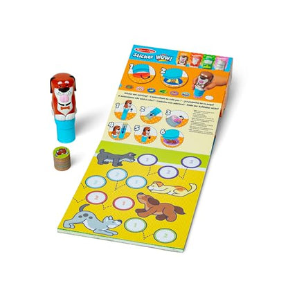 Melissa & Doug Sticker Wow!™ Dog Bundle: Sticker Stamper, 24-Page Activity Pad, 600 Total Stickers, Arts and Crafts Fidget Toy Collectible Character - style: Dog