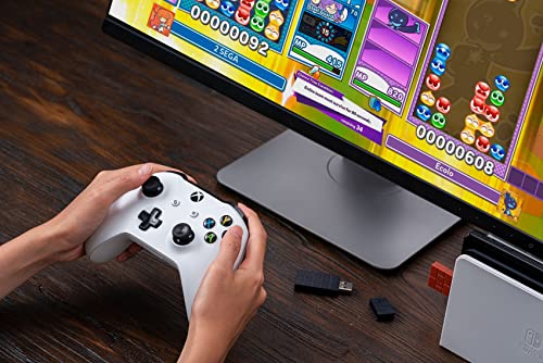 8BitDo Wireless USB Adapter 2 for Switch/Switch 2, Windows PC, Mac & Raspberry Pi, Compatible with Xbox Series X & S Controller, Xbox One Bluetooth Controller, Switch Pro and PS5 Controller (Brown) - style: USB Adapter 2 Brown