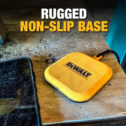 DEWALT Heavy Duty Wireless Charger, 10W Max Fast Wireless Charging Pad | Compatible with iPhone 17/16/15/14/13/12/11/X/8 Pro Max Plus Samsung Galaxy S22/S21 AirPods